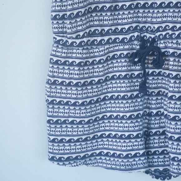 Roxy Blue Wave Print Open Side Cotton Romper - Picture 7 of 12